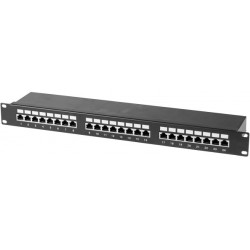 PANNEAU 1 U 24 PORTS CAT6 STP